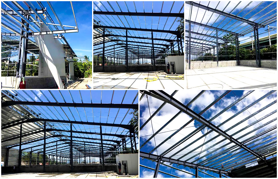 外貿(mào)大型鋼結(jié)構(gòu)倉庫工程案例