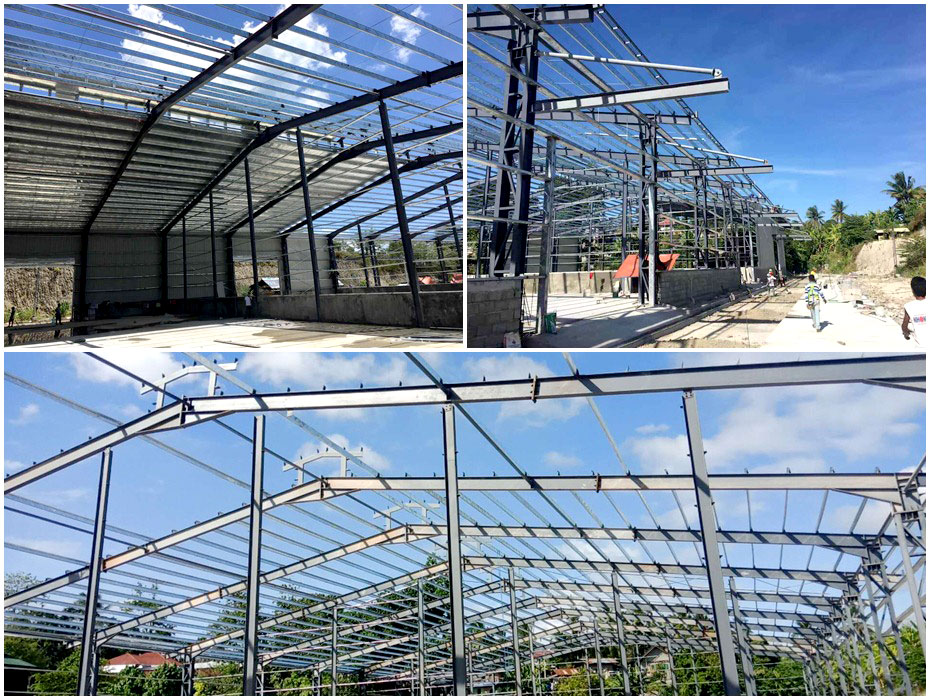 外貿(mào)大型鋼結(jié)構(gòu)倉庫工程案例