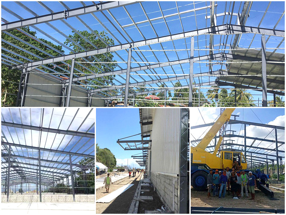 外貿(mào)大型鋼結(jié)構(gòu)倉庫工程案例